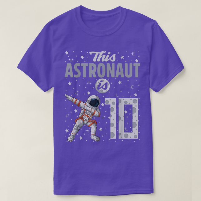 Dieser Astronaut ist 10 Dabbing Astronaut 10. Gebu T-Shirt (Design vorne)