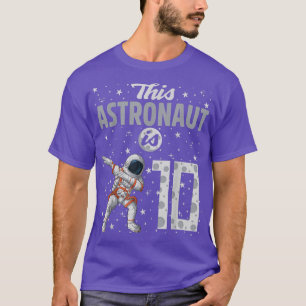 Dieser Astronaut ist 10 Dabbing Astronaut 10. Gebu T-Shirt