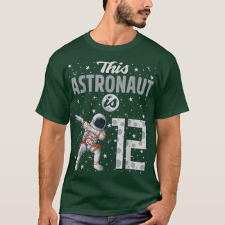 Dieser Astronaut ist 12 Dabbing Astronaut 12. Gebu T-Shirt