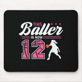 Dieser Baller ist 12 Jahre alt Baseball 12. Geburt Mousepad