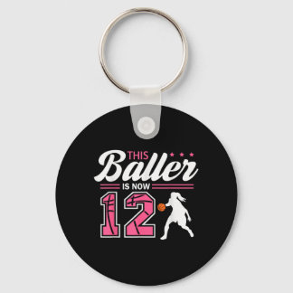 Dieser Baller ist 12 Jahre alt Baseball 12. Geburt Schlüsselanhänger