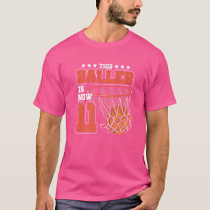 Dieser Baller ist jetzt 11. 11. Geburtstag Basketb T-Shirt