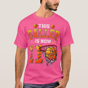 Dieser Baller ist jetzt 11 Basketball Kids Boys 11 T-Shirt