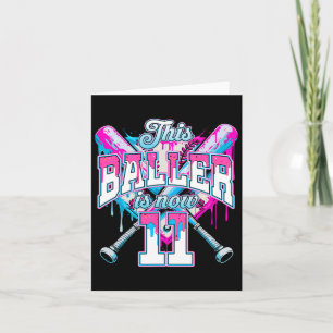 Dieser Baller ist jetzt 11 Eiscreme Baseball Tropf Karte