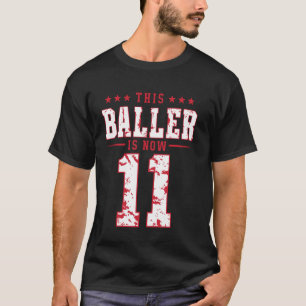 Dieser Baller ist jetzt 11 Geburtstag Baseball The T-Shirt