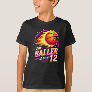 Dieser Baller ist jetzt 12 Flammen Basketball 12. T-Shirt