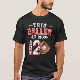 Dieser Baller ist jetzt 12 Geburtstag Baseball The T-Shirt