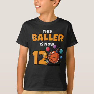 Dieser Baller ist jetzt 12 Geburtstage im benutzer T-Shirt