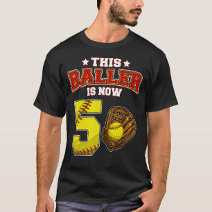Dieser Baller ist jetzt 5 Jahre alt Softball Spiel T-Shirt
