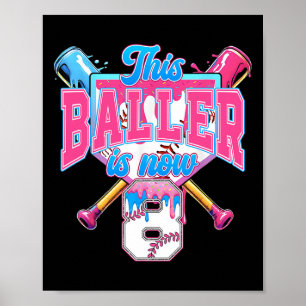 Dieser Baller ist jetzt 8 Eiscreme Tropfen Basebal Poster