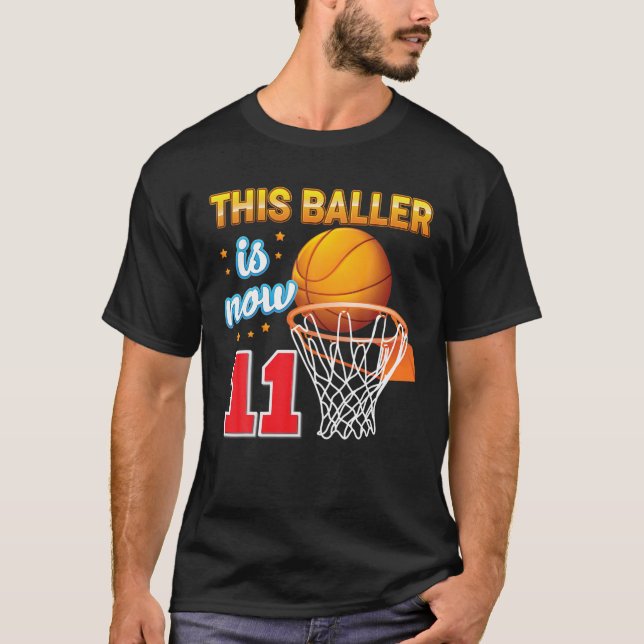 Dieser Baller ist jetzt elf Jahre alt 11. Geburtst T-Shirt (Vorderseite)
