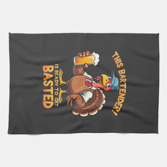 Dieser Barkeeper ist bereit, sich zu blamieren Geschirrtuch (Horizontal)