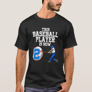 Dieser Baseballspieler ist jetzt 2 Boy Baseball Bi T-Shirt