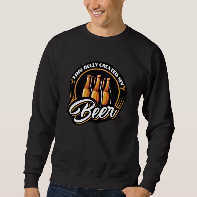 Dieser Bauch hat mein Bierbraut-Design kreiert Sweatshirt (Vorderseite)