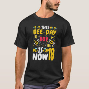 Dieser Bee Day Boy ist jetzt 18. 18. Geburtstagspa T-Shirt