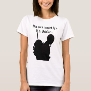 Dieser Bereich gesichert durch einen US-Soldat-T - T-Shirt