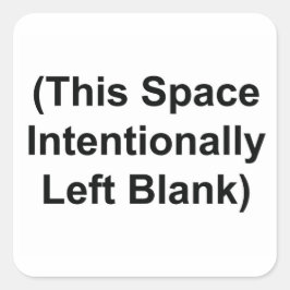 Dieser Bereich wurde absichtlich als unbedruckte 1 Quadratischer Aufkleber