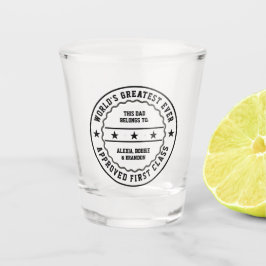 Dieser Beste Vater gehört: Ihr Name(e) Schnapsglas