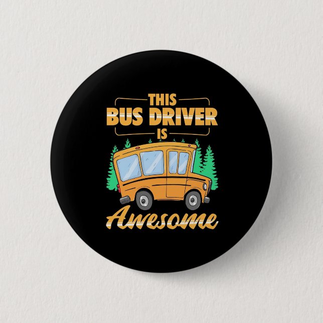 Dieser Busfahrer ist Phantastisch Button (Vorderseite)