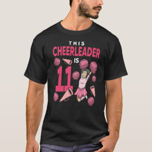 Dieser Cheerleader ist 11 Geburtstag Cheerleader T-Shirt