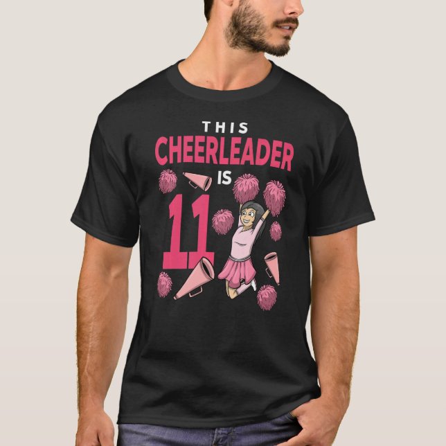 Dieser Cheerleader ist 11 Geburtstag Cheerleader T-Shirt (Vorderseite)