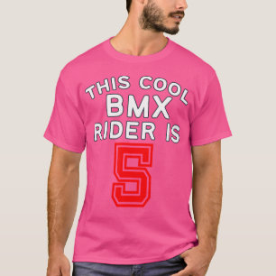 Dieser Coole Bmx-Fahrer ist 5 lustige Biker. T-Shirt