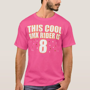 Dieser Coole Bmx-Fahrer ist 8 lustige Biker. T-Shirt