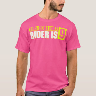 Dieser Coole Bmx-Fahrer ist 9 lustige Biker. T-Shirt