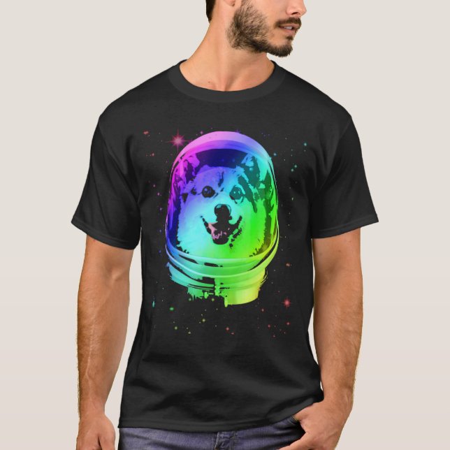 Dieser Corgi ist ein Astronaut mit Weltraumhelm T-Shirt (Vorderseite)