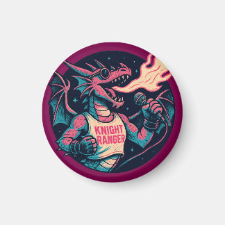 Dieser Drache spaltet Feuer Magnet