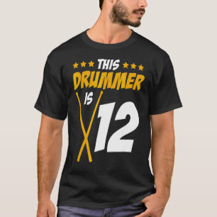 Dieser Drummer ist 12 Drummer Drum Set Music T-Shirt