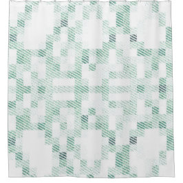 Dieser Duschvorhang ist mit Kunstwerken mit Geomet