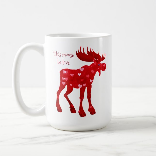 Dieser Elch ist Liebe - 15 oz. Mug Kaffeetasse (Links)