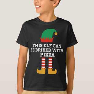 Dieser Elf kann mit Pizza Santa Helper Fun bestoch T-Shirt