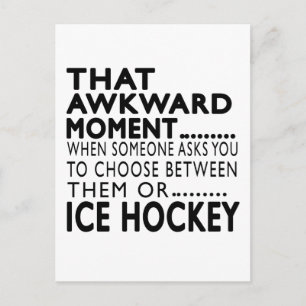 Dieser erstaunliche Moment Eishockey-Designs Postkarte