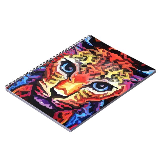 Dieser farbenfrohe Leoparden-Look  Notizblock (Linke Seite)
