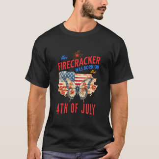 Dieser Feuerwerkskörper wurde am vierten Juli gebo T-Shirt