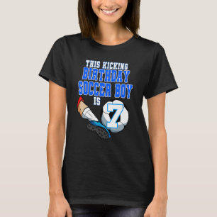 Dieser Geburtstag Fußball Boy ist 7 Fußball-Thema T-Shirt