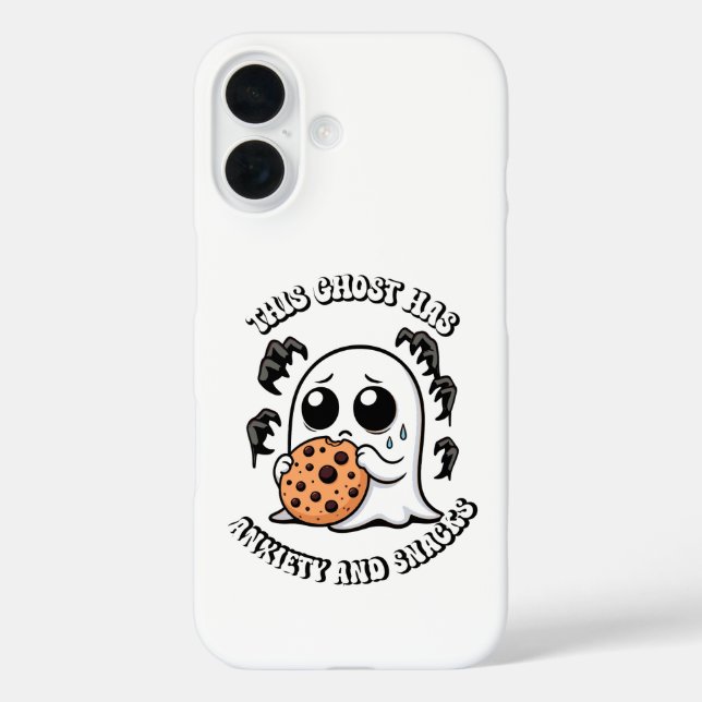 Dieser Geist hat Angst und Snacks Case-Mate iPhone Hülle (Rückseite)