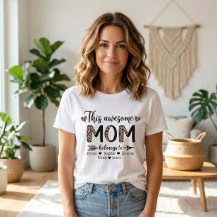 Dieser großartige Leopard-Familienname-Style für M T-Shirt
