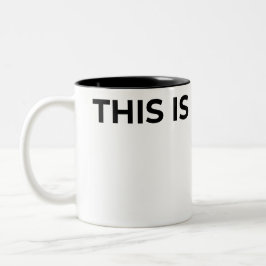 Dieser Halt ist Mein Typografischer Minimalist  Zweifarbige Tasse
