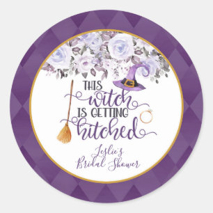 Dieser Hexe wird bald angetraut - Runde Sticker in