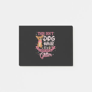 Dieser Hund hat seinen Chihuahua-Glitzer Chico Dog Post-it Klebezettel