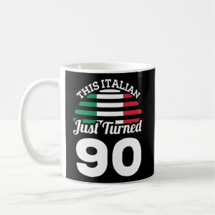 Dieser Italiener hat gerade 90 Italien 90. Kaffeetasse