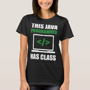 Dieser Java-Programmierer verfügt über Klassenprog T-Shirt