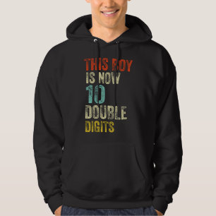 Dieser Junge ist jetzt 10 Doppel-Ziffern-Geburtsta Hoodie