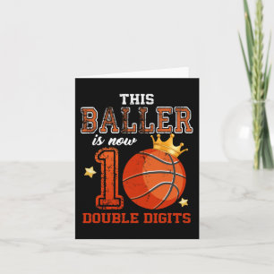 Dieser Junge ist jetzt 10 Doppelziffern Basketball Karte