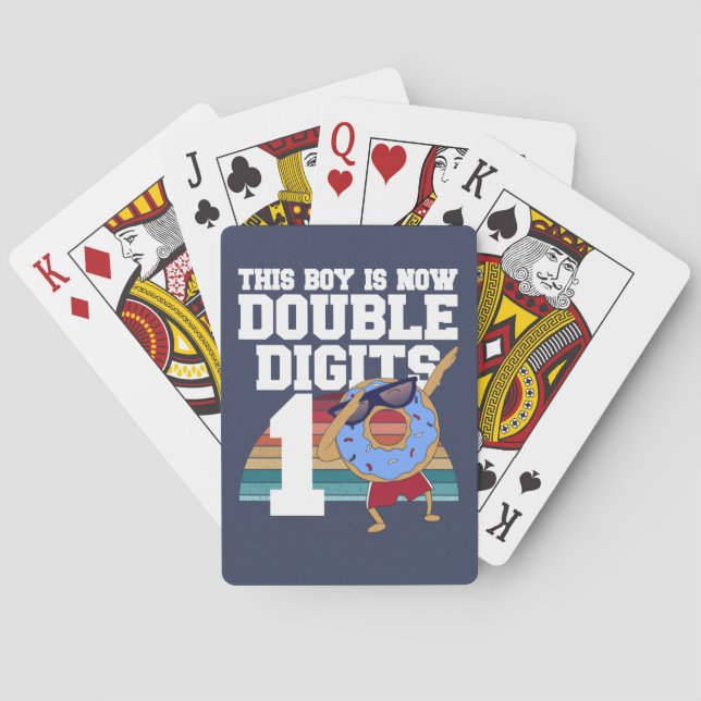 Dieser Junge ist jetzt zweistellig, sonniger 10. G Spielkarten (Rückseite)
