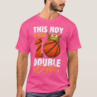 Dieser Junge jetzt 10 Doppelziffern Basketball 10  T-Shirt