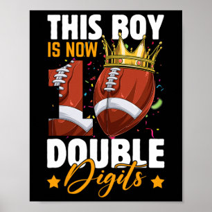 Dieser Junge jetzt 10 zweistellige Fußball 10 Jahr Poster